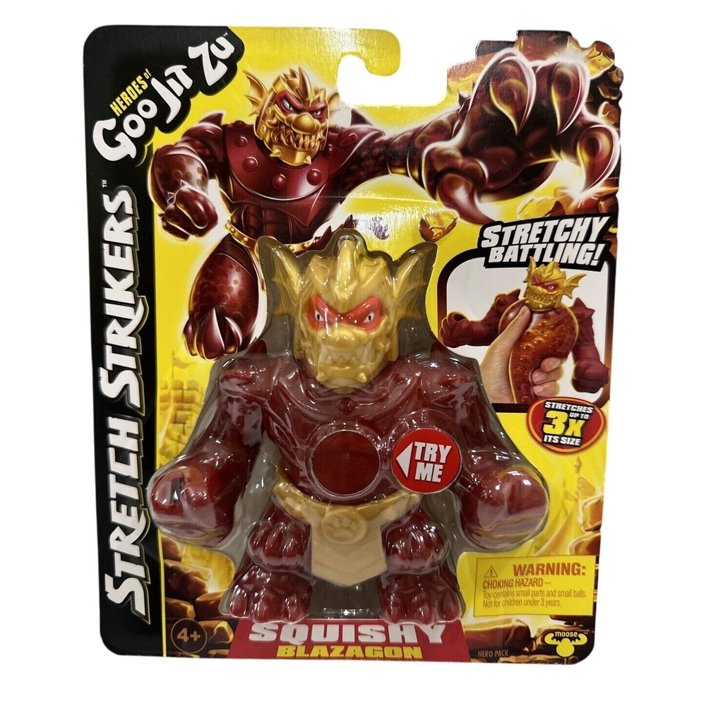 Heroes Goo Jit Zu Stretch Strikers Blazagon Squishy Action Figure‎ Toy